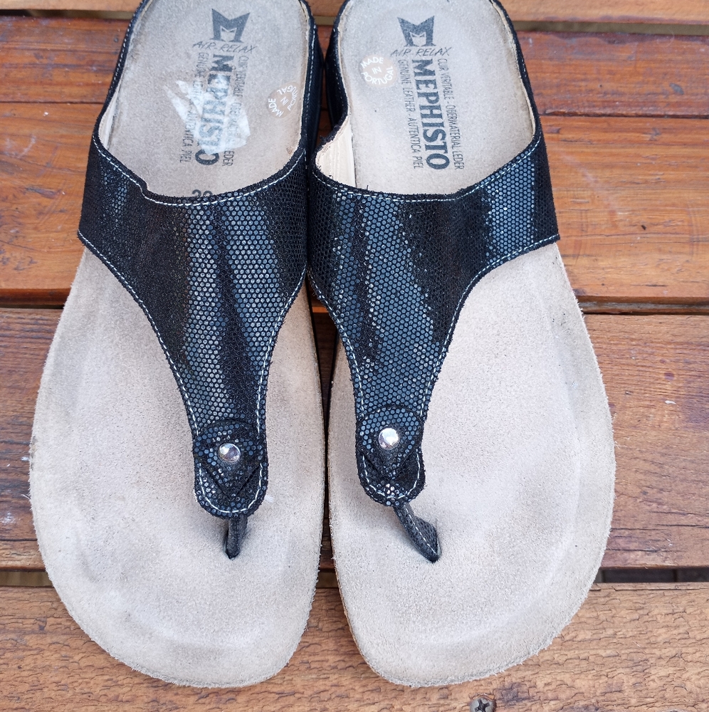 🦋 Sandals mephisto color black Size 39